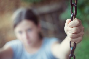 Girl on Swing