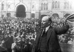 Lenin addressing a crowd